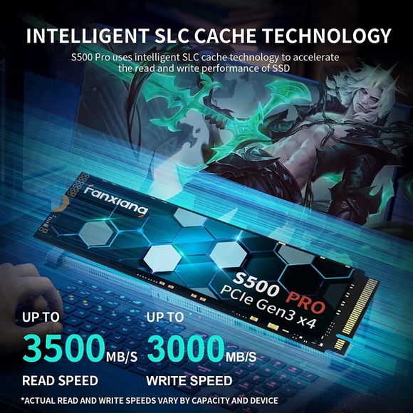 Fanxiang M.2 2280 SSD NVMe 1TB TLC Internal Hard Drive lot PCIe Gen3x4 - Picture 5 of 9